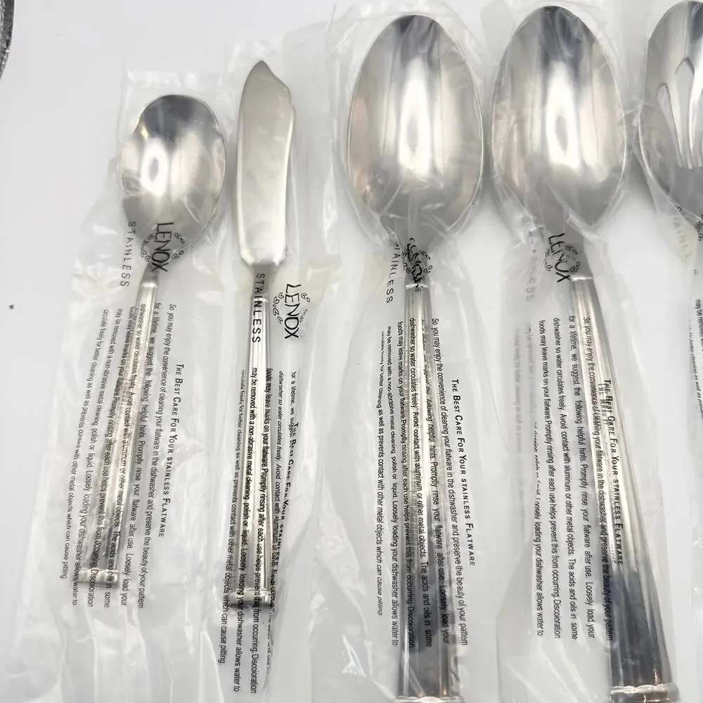 Lenox Stainless 18/10 Vietnam Lanford New Serving Utensil Set Flatware 6 Pieces